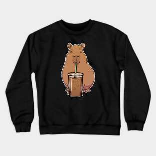 Capybara Iced Coffee Crewneck Sweatshirt